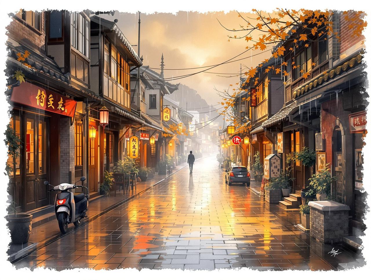 青果漫剧作品《老街的雨》- 年代记忆题材短剧