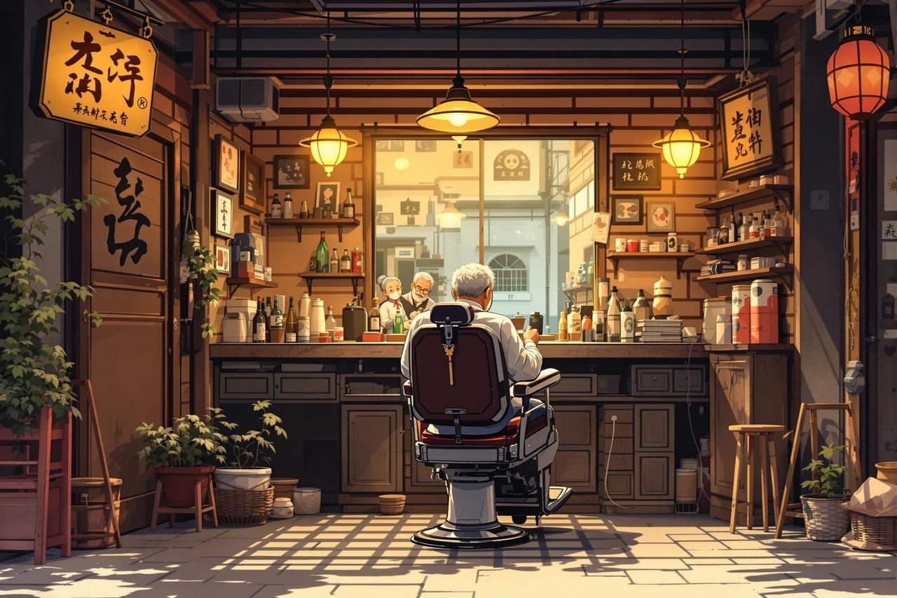 青果漫剧最新作品《老街理发店》- 人间烟火题材